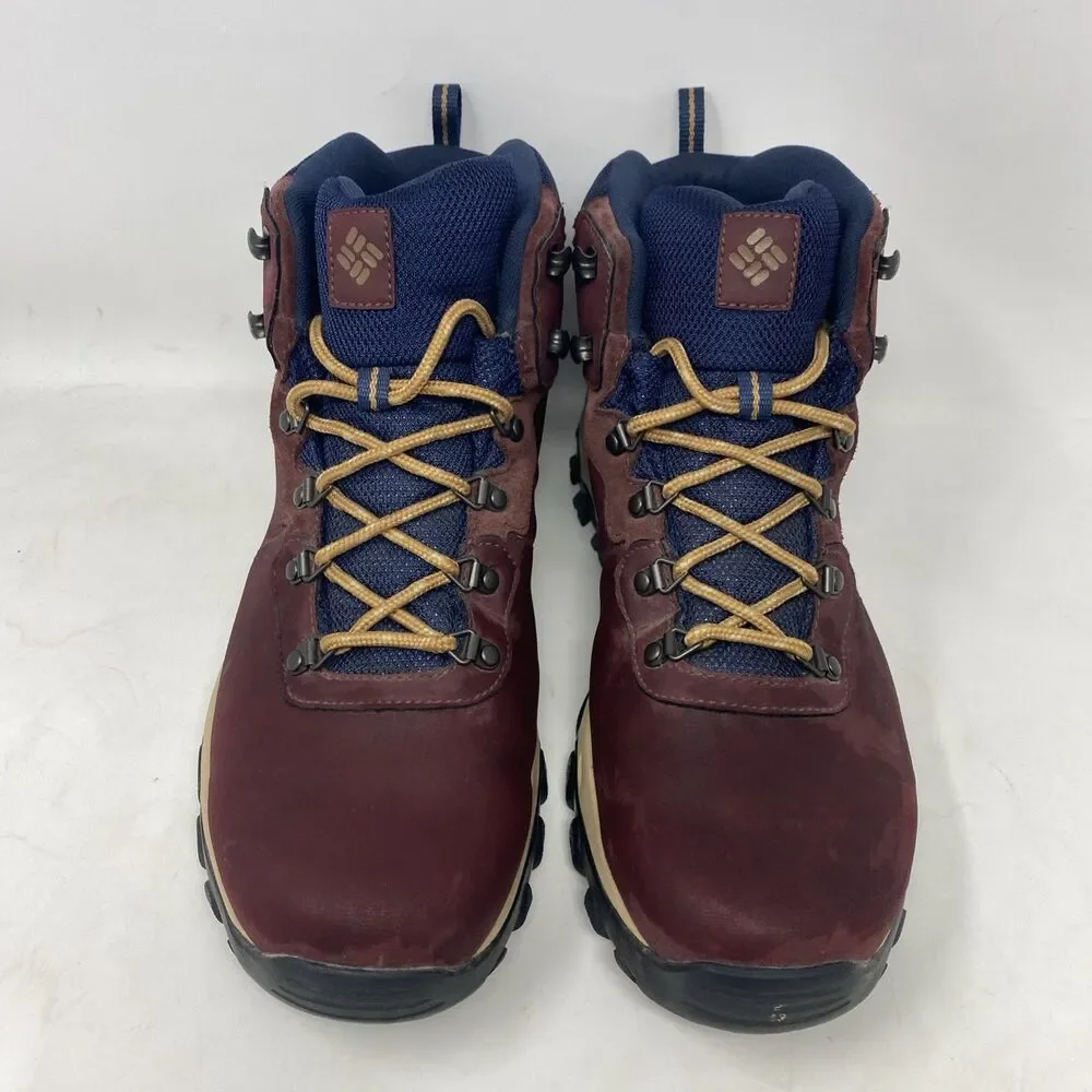 COLUMBIA Newton Ridge Plus II Waterproof Hiking Boots Burgundy Sz 13